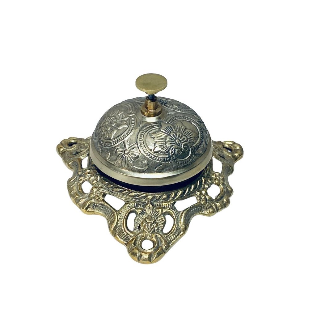 Vintage Ornate Elegant Service Bell Hotel Desk Retail Counter Food Retail
